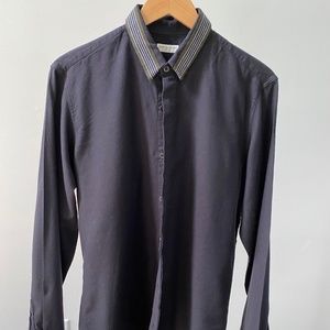 Dries Van Noten Casual Shirt with Knit Collar